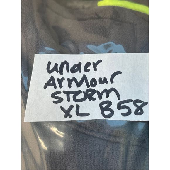 Under Armour Sweatshirt Full Zip Men XL Storm Lined Gray‎ - Picture 11 of 13